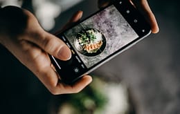 fotografare cibo con smartphone